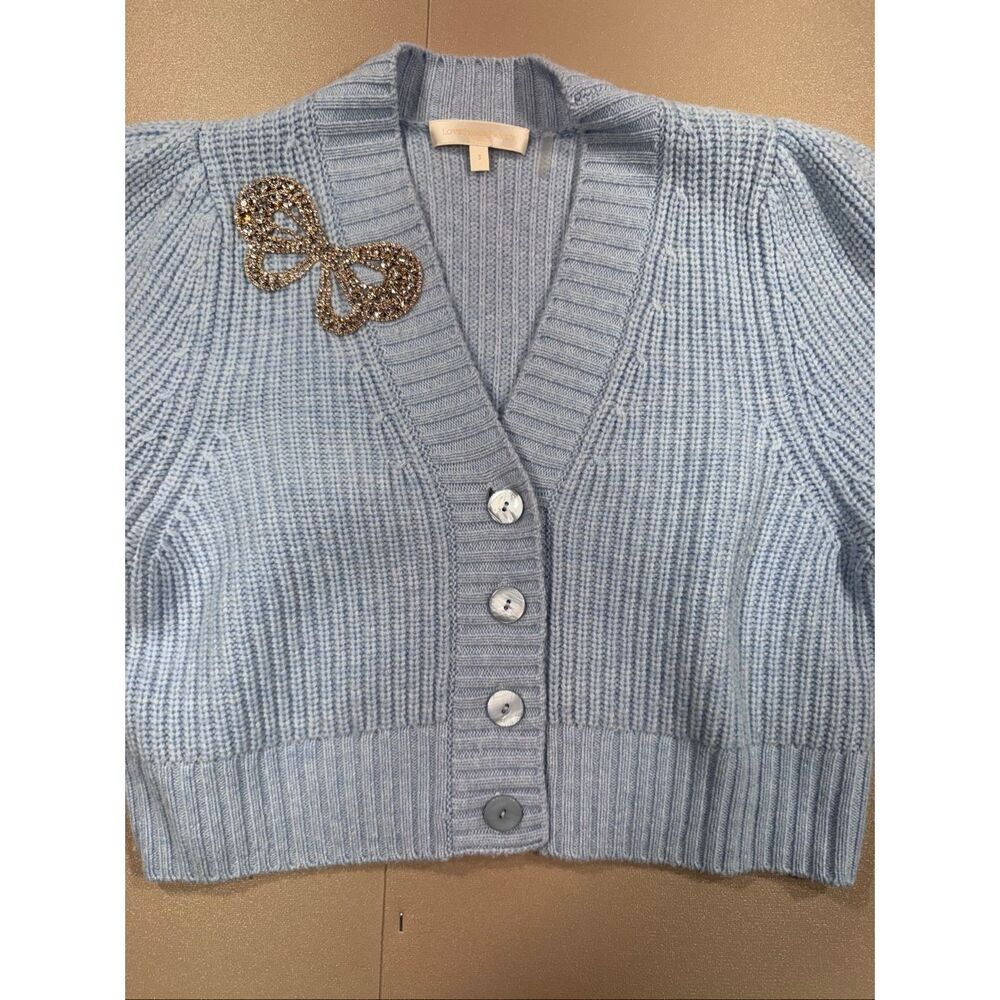 Love Shack Fancy Larsa Cropped Wool/Cashmere Cardigan MSRP;$495 *note - Picture 4 of 14
